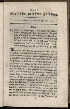 18tes - 21tes Stük vom Mai 1797