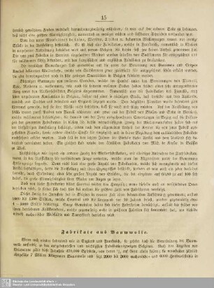 Fabrikate aus Baumwolle