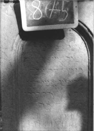 Grabstein 875 (Detailaufnahme)