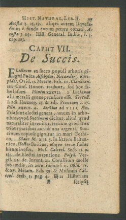 Caput VII. De Succis.