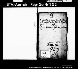 Verwaltung der Revenuen in der Herrlichkeit Dornum
