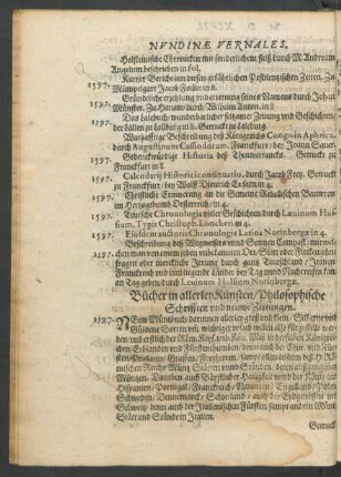 Bücher in allerley Künsten/ Philosophische Schrifften und neuwe Zeitungen.