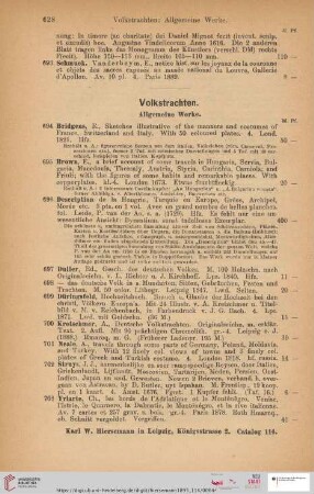 Volkstrachten (Nr. 694 - 893)