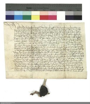 Lehenbrief der verordneten Statthalter Hartmanns [Burggraf von Kirchberg], Abt von Fulda, Dechant Philipp Schenck zu Schweinsberg und Probst Melchior Kuchenmeisters für Friedrich von Thüngen über ein Burggut in Bad Brückenau