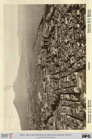 Napoli – Panorama da S. Martino. ¬– Panorama da S. Martino. – Panorama da S. Martino. – Panorama da S. Martino.