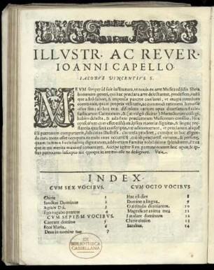 Dedikation an Joanni Capello