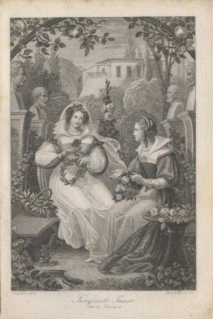 "Torquato Tasso, Act I, Scene I" Leonore und die Prinzessin im Garten