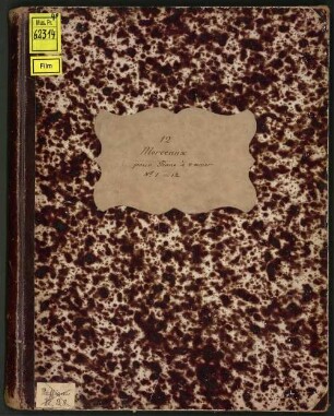 12 Morceaux : pour pianoforte à 4 ms. ; suite de morceaux pour petites mains ; op. 82, 1. Nina : Étude mélodique. - Pl.Nr. 2677. - 11 S.