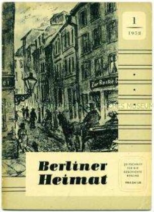 Quartalszeitschrift zur Geschichte Berlins "Berliner Heimat"