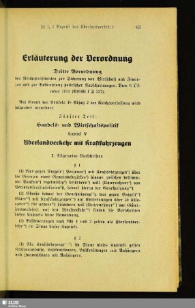 Erläuterung der Verordnung