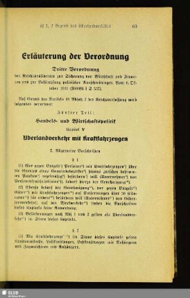 Erläuterung der Verordnung