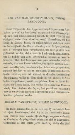 Adriaan Martinszoon Block, derde landvoogd