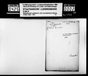 Beiträge des Konrektors Karl Pfaff aus Esslingen zur Historiographischen Ortsbeschreibung im Oberamt