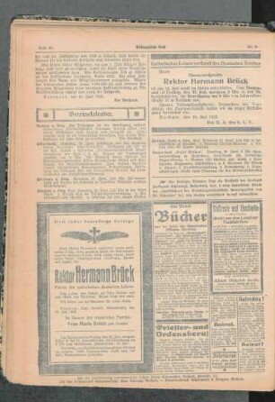 Rektor Hermann Brück : [Nekrolog]