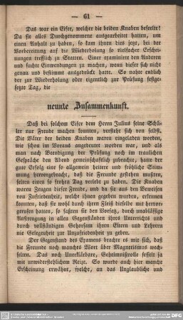 neunte Zusammenkunft