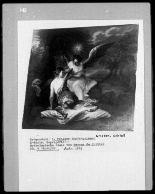 Südseite, Supraporte: Mythologische Szene