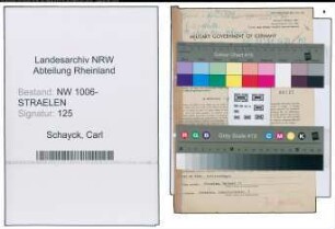 Entnazifizierung Carl Van Schayck , geb. 23.09.1890 (Fabrikant)