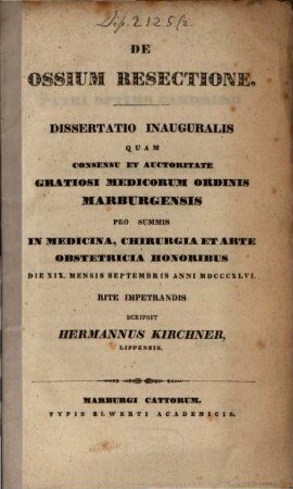 De ossium resectione