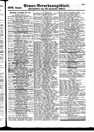 689. Ausgabe. Donnerstag, 16. September 1915
