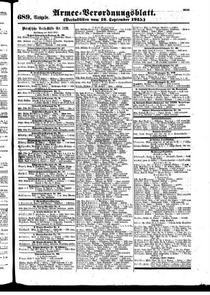 689. Ausgabe. Donnerstag, 16. September 1915