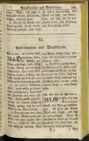 XI. Arbeitsamkeit und Berufstreue. - XII. Sparsamkeit und wider den Geiz.