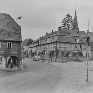 Schirgiswalde : Schirgiswalde. Rathausstraße, Straßenkreuzung