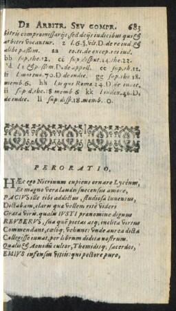 Peroratio.