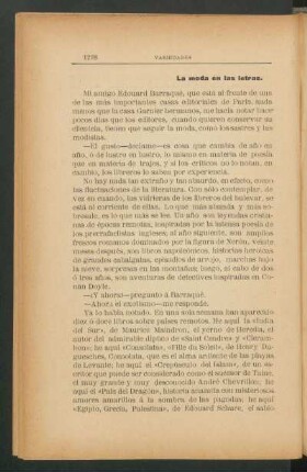 La moda en las letras.