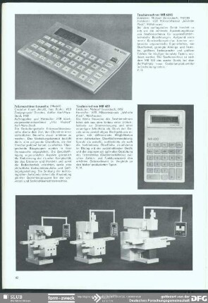 Taschenrechner MR 6090 : Ideen Entwürfe Produkte