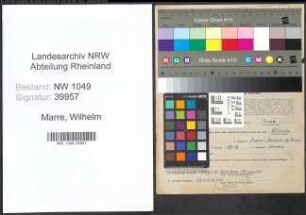 Entnazifizierung Wilhelm Marre , geb. 07.07.1889 (Arzt)