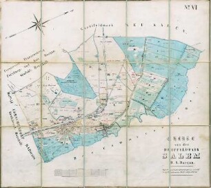 N° VI; Charte von der Dorffeldmark Salem, D.A. Dargun