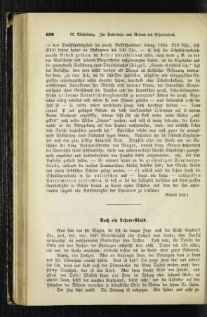 Auch ein Lehrer-Elend
