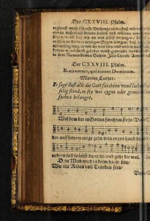 Der CXXVIII. Psalm.