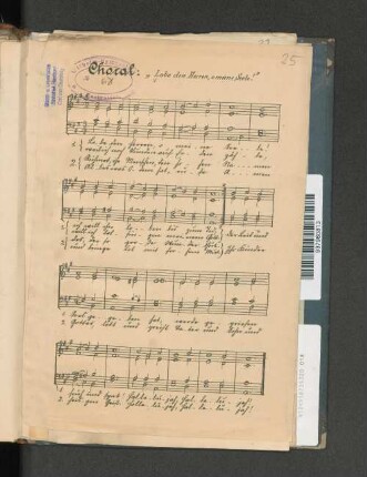 Choral: "Lobe den Herren, o meine Seele!".