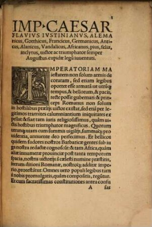 Institvtionvm Sev Elementorvm D. Ivstiniani Sacratissimi Principis Libri Qvatvor