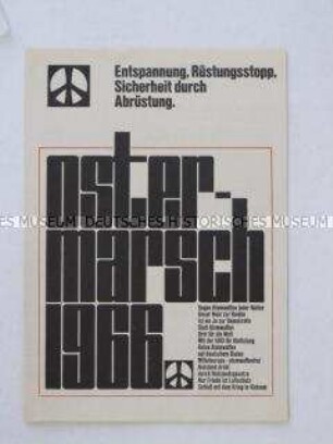 Informationsschrift zu den Ostermärschen 1966