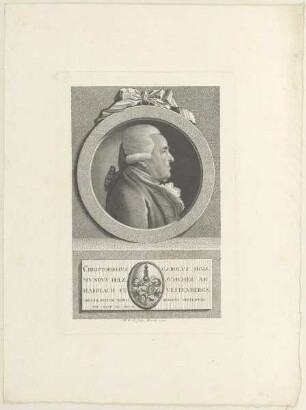 Bildnis des Christophorvs Carolvs Sigismvndvs Holzschvher ab Harrlach