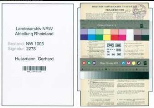 Entnazifizierung Gerhard Hussmann , geb. 10.06.1884 (Landwirt)