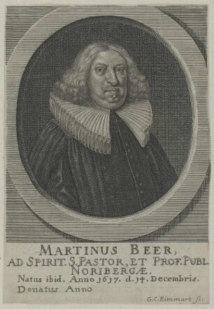 Bildnis des Martinus Beer