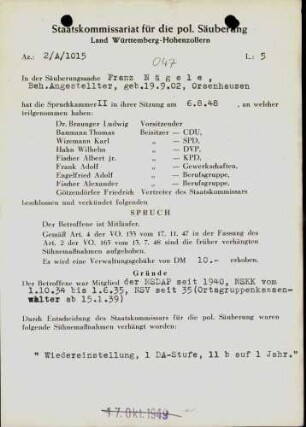 Nägele, Franz