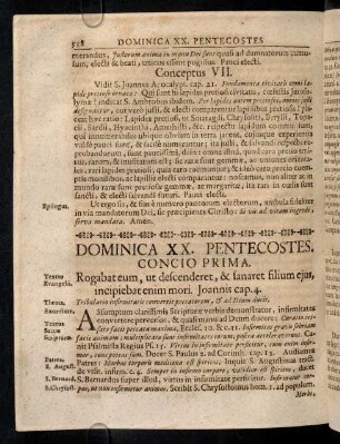 558-573, Dominica XX. Pentecostes
