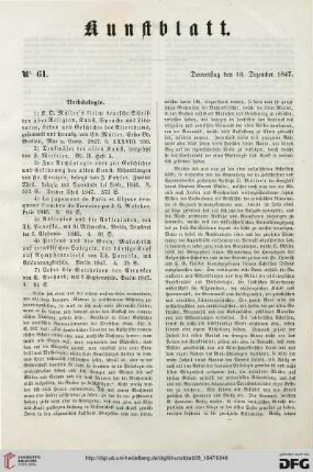 Nr. 61 - 64 (16. Dezember 1847 - 30. Dezember 1847)