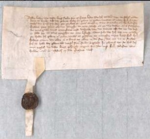 Dietrich von Wissel versichert seiner Gemahlin das Wittum. Gegeven 1361 op sunte Matheus dach. Siegel abhängend, gut erhalten.