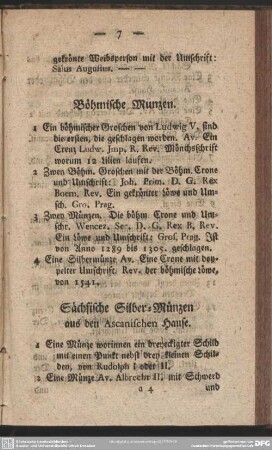 Böhmische Münzen