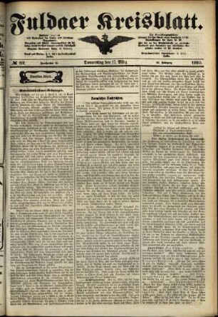 Zweite Ausgabe vom Donnerstag, den 17. März 1910.