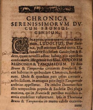 Antiqvitates Brunsvicenses, Sive, Variorvm Monvmentorvm, Serenissimae Avgvstissimaeqve Domvs Brvnsvigio Lünebvrgicae Vetvstatem, Sanctimoniam, Potentiam, Maiestatemqve Declarantivm, Sylloge