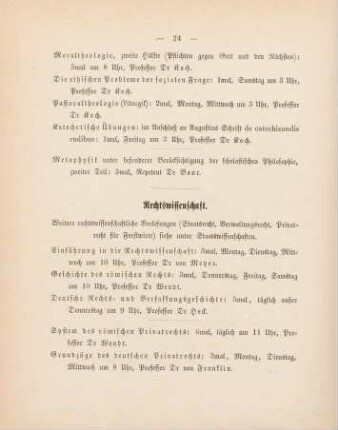 24-26, Rechtswissenschaft
