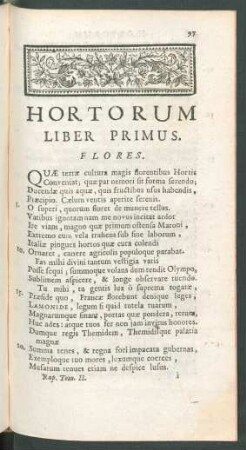 Hortorum Liber ...