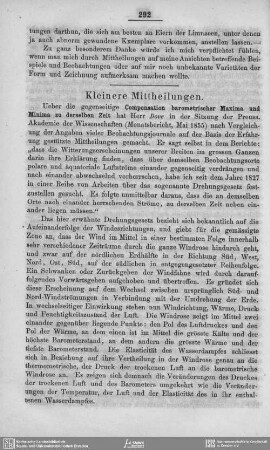 Kleinere Mittheilungen