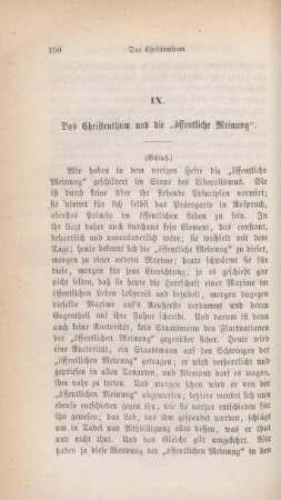 150-174 Das Christenthum und die "öffentliche Meinung" : Schluss